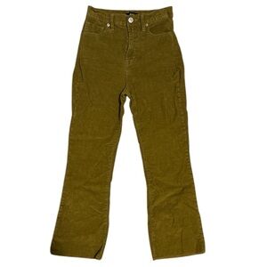 BDG x Urban Outfitters Olive Green Straight Leg Corduroy Pants | Size 27” Waist